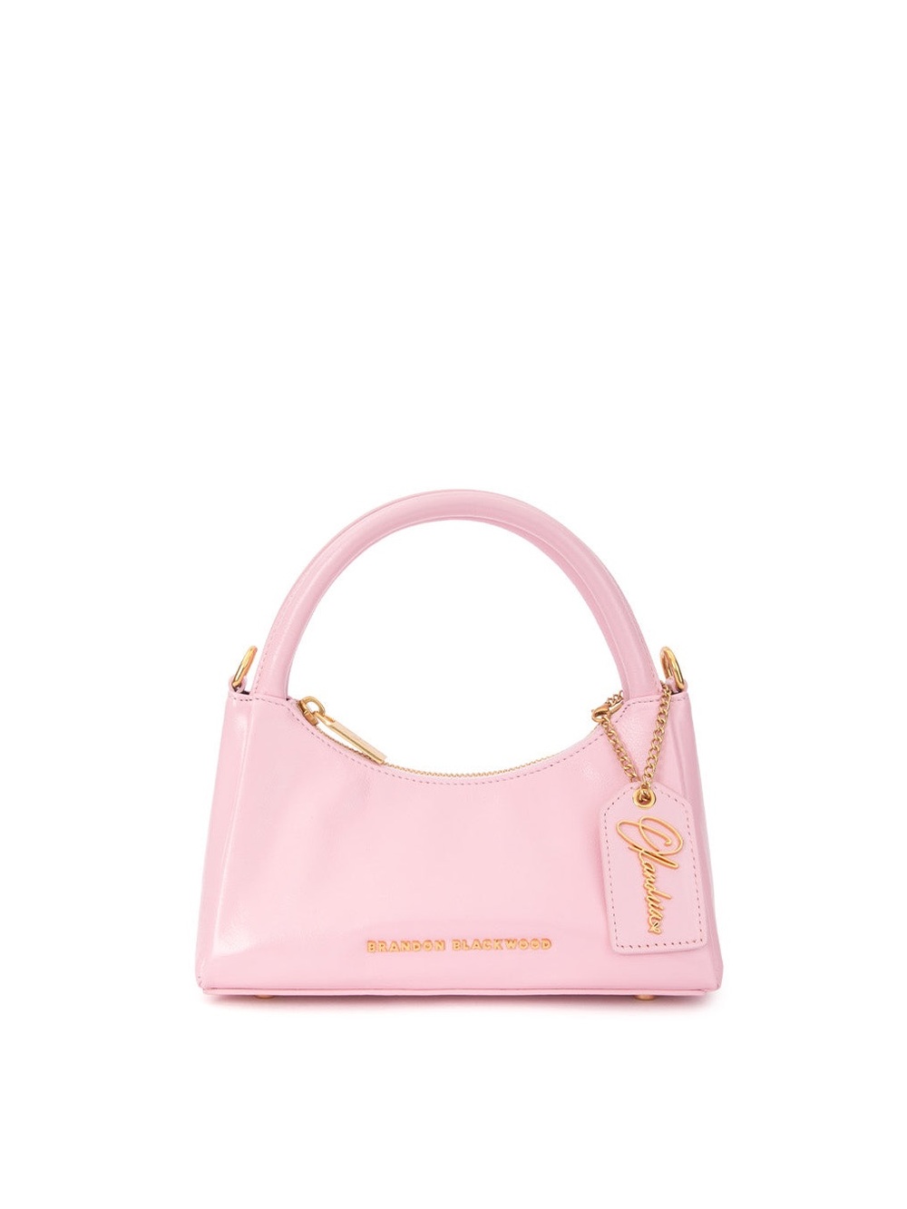 Brandon Blackwood O-Top Handle Bag - Pink Oiled Leather - Olandria Collab